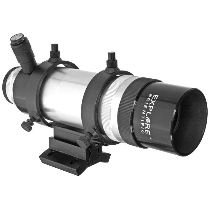 EXPLORE SCIENTIFIC 6degree FOV 8X50 ILLUMINATED Erect Image Finder Scope WITH BRACKET1