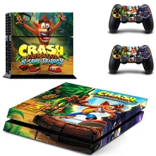 Crash Bandicoot N Sane Трилогия наклейка для PS4 стикеры Наклейка для Sony PS4 Playstation 4 консоли и 2 Пульты ДУ игровых приставок s