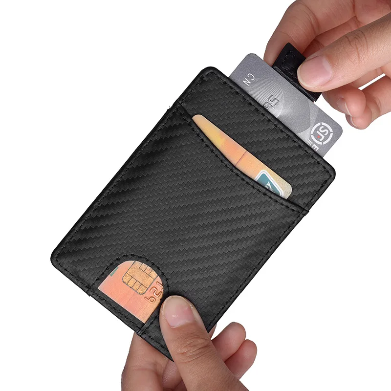 JINBAOLAI анти-магнитные углеродное волокно держатель для карт карты посылка кожаный ремень документ наборы карт Кредитная карта комплекты