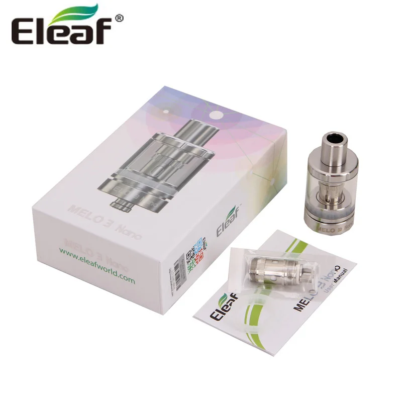 

100% Original Eleaf melo 3 Nano Tank 2ml Fit for Power Nano Battery ECML 0.75ohm Head Atomizer