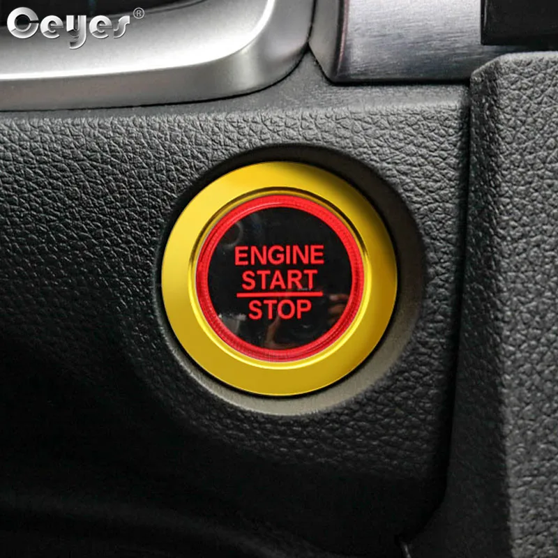 Car Start Engine Button Key Ring for CIVIC (3)