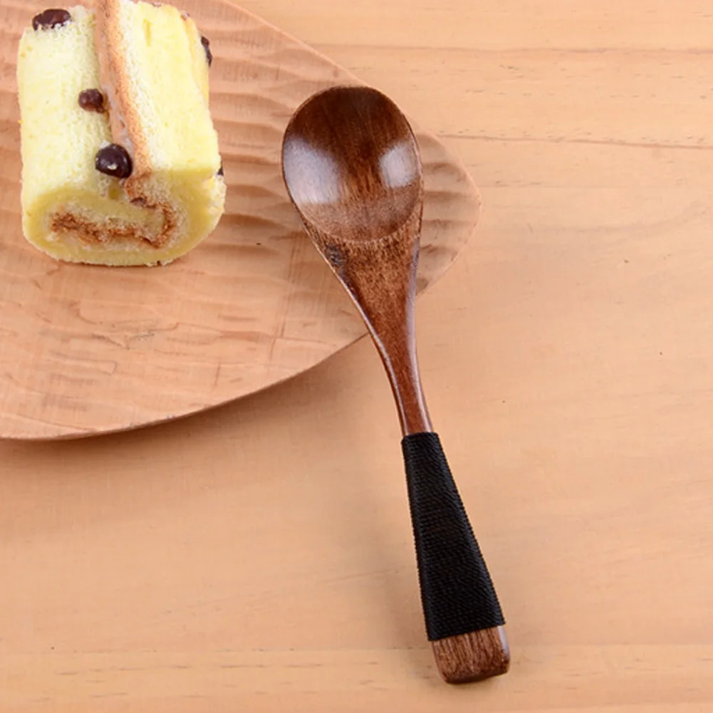 Elegant Shape Dessert Spoon Tea Coffee Spoon Mixer Flatware Kitchen Tableware
