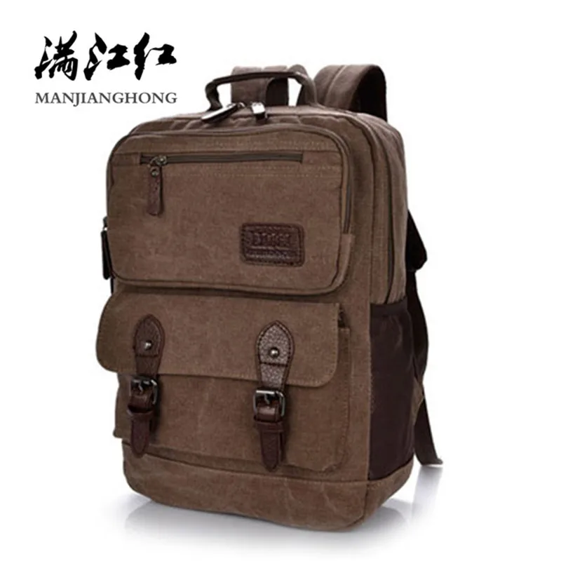 

2018 Men Travel Backpack Vintage Canvas Casual Student School Bags For Girls Boys Fashion Women Laptop Backpack Rucksack 1209