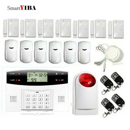 SmartYIBA Wireless Auto Dial GSM Home Security font b Alarm b font System English Russian French