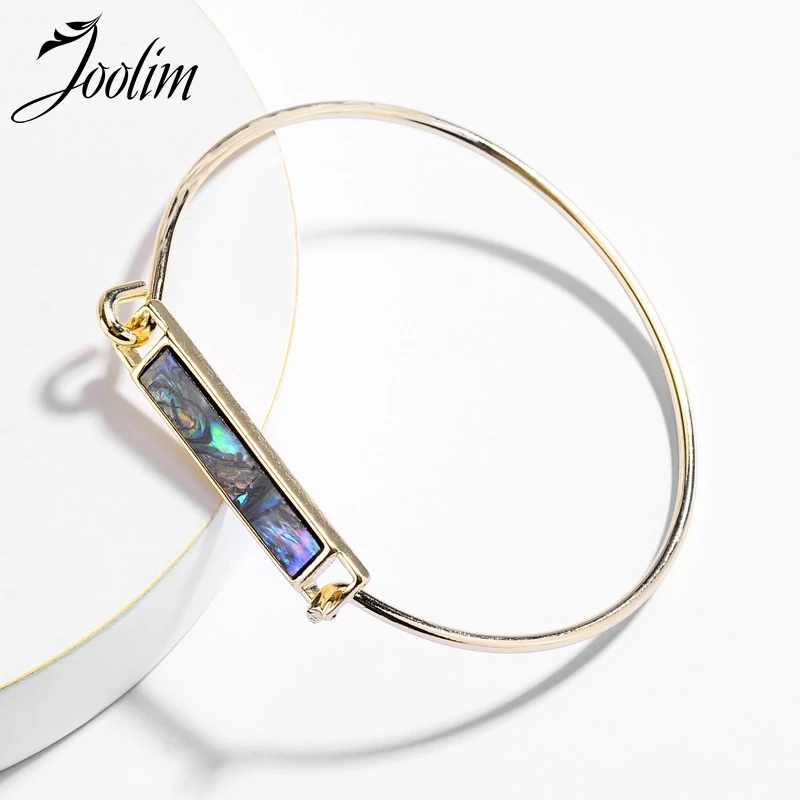 

Joolim Simple Natural Colorful Shell Bangle Bracelet Quality Bracelet For Women