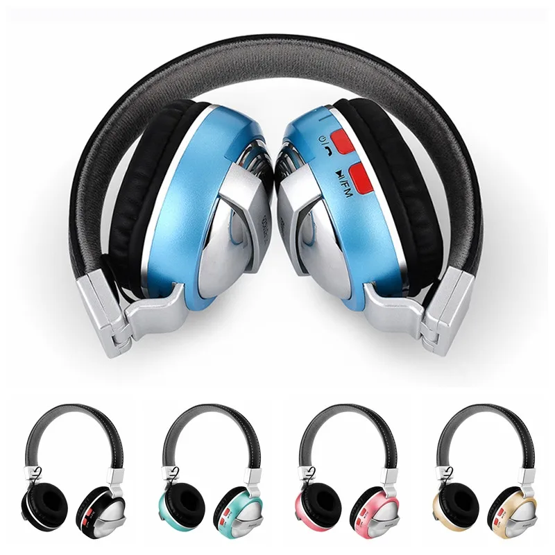 

Foldable Wireless Bluetooth Earphone Hifi Stereo Music Headphone Gaming Headset TF Card Support With Mic Audio Cable For phone