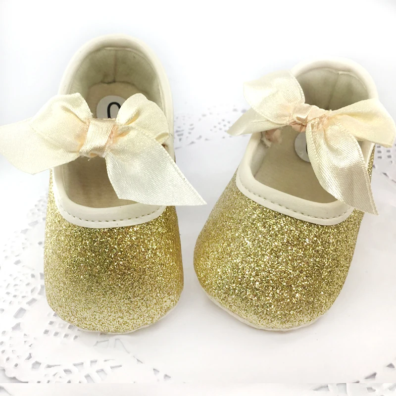 2018 bling gold Infant Baby Girls Princess Lovely Baby shoes Newborn