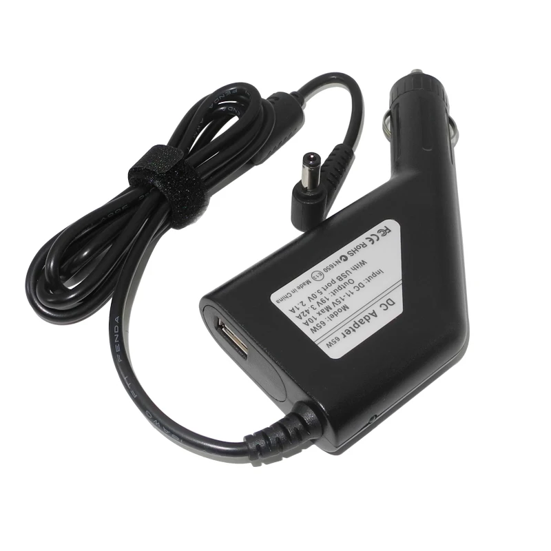 19V 3.42A 65W Laptop Dc Car Charger Power Adapter