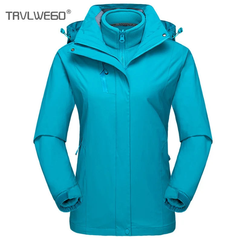 

TRVLWEGO Women's Winter Thick Softshell Jackets Outdoor Inside Fleece Jacket Windproof Waterproof Thermal Coats Ski Hiking Coat