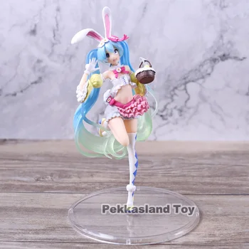 

Anime Spring Image Ver. Hatsune Miku Bunny Ears Cute Kawaii Statue Figure Model Toys