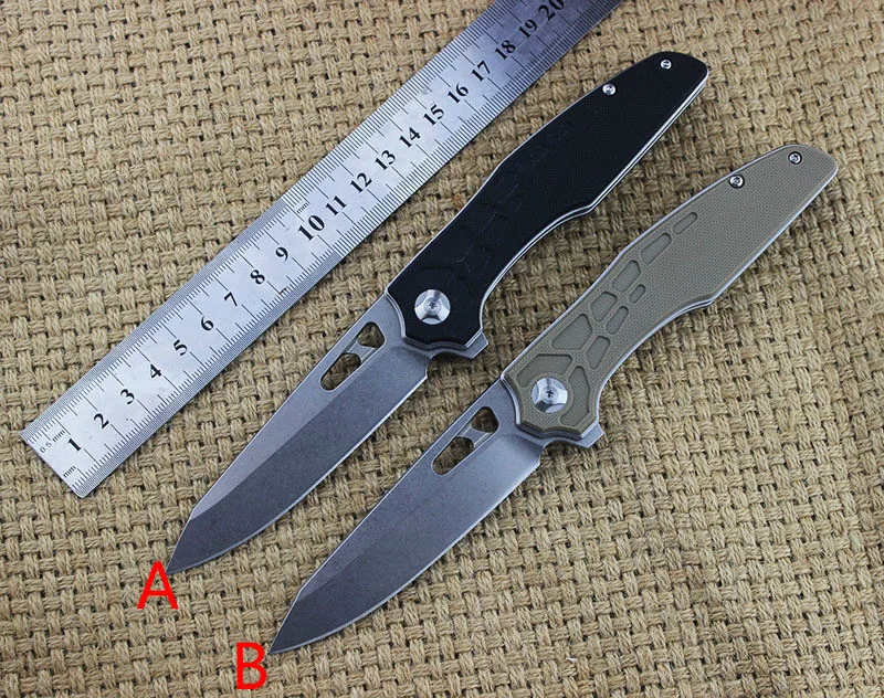 

59-60HRC CH D2 Blade G10 Handle Folding knife Survival Camping tool Pocket Knife tactical edc outdoor tool free shipping