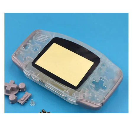 Пластиковый красочный чехол для ремонта корпуса для nintendo Gameboy Advance GBA - Цвет: D2 Clear