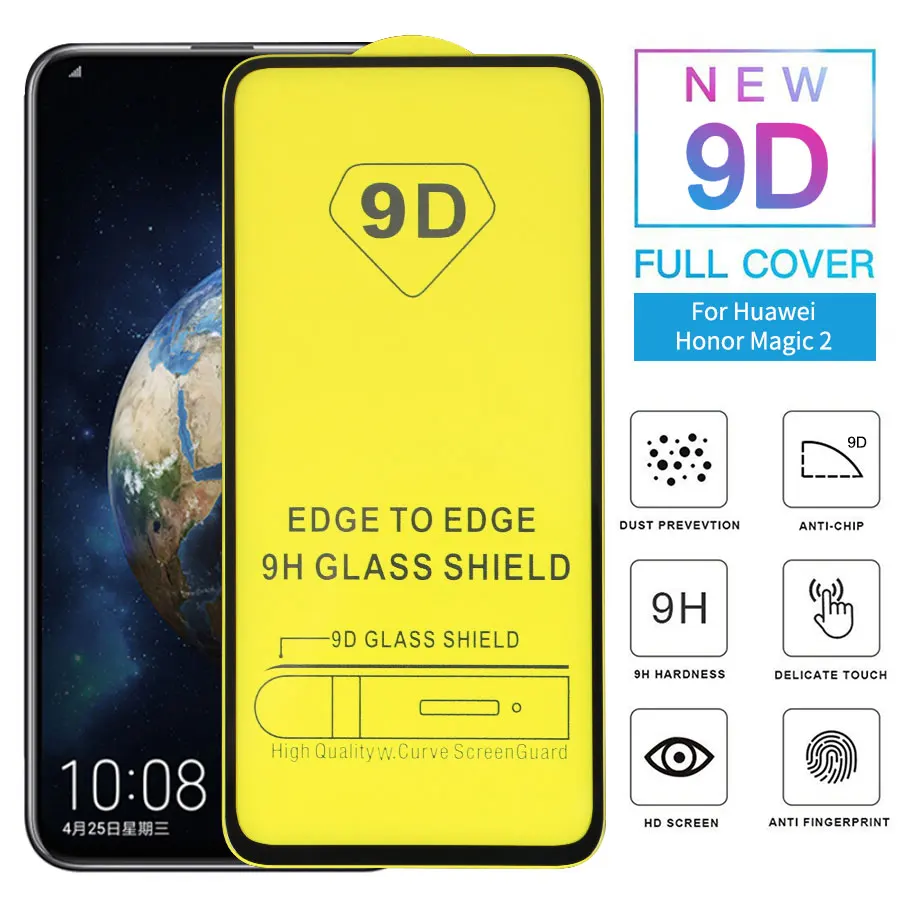Vladimir 9D Full Glue Cover Tempered Glass For Huawei Magic 2 Screen Protector Protective Film | Мобильные телефоны и