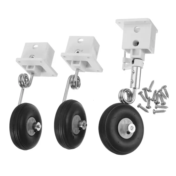 

Landing Gear Fixed Base With Steel Wire & Wheel For RC Airplane