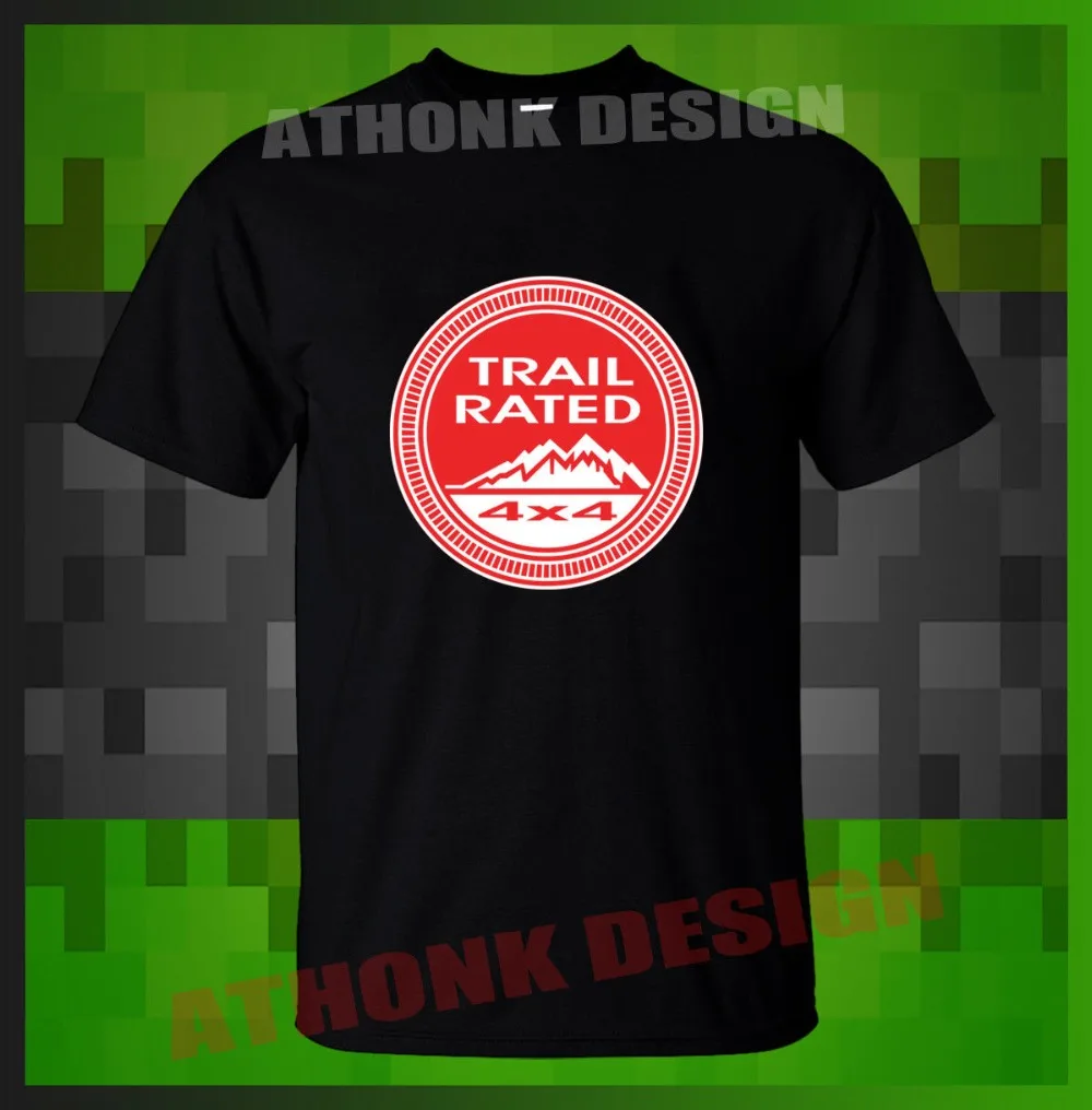 

Jeep Grand Cherokee Trail Rated T-Shirt Jeep Srt Tee Shirt free Shipping Mens New Fashion O-Neck Stylish My T Shirt