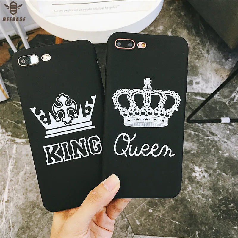 Fashion Queen Case For iphone 7 case for iphone 6s cover For iphone x fundas King soft silicone Case For iphone 6 7 8 Plus capa Fashion Queen Case For iphone 7 case for iphone 6s cover For iphone x fundas King soft silicone Case For iphone 6 7 8 Plus capa