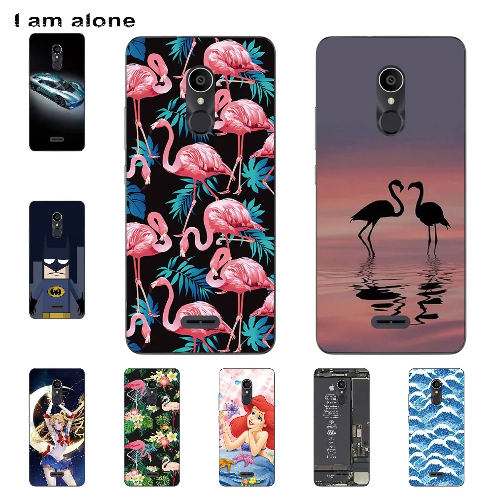 

I am alone Phone Cover For Alcatel Alcatel 3C 3C Dual 5026D 6.0 inch Solf TPU Cellphone Fashion Cases Shipping Free