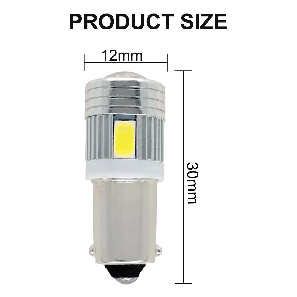 2 шт. светодиодный T4W BA9S лампы 65630 5730 SMD светодиодный автомобиль внутренняя Лицензия плиты света автомобильная лампа авто 6000 К белый свет 12 В