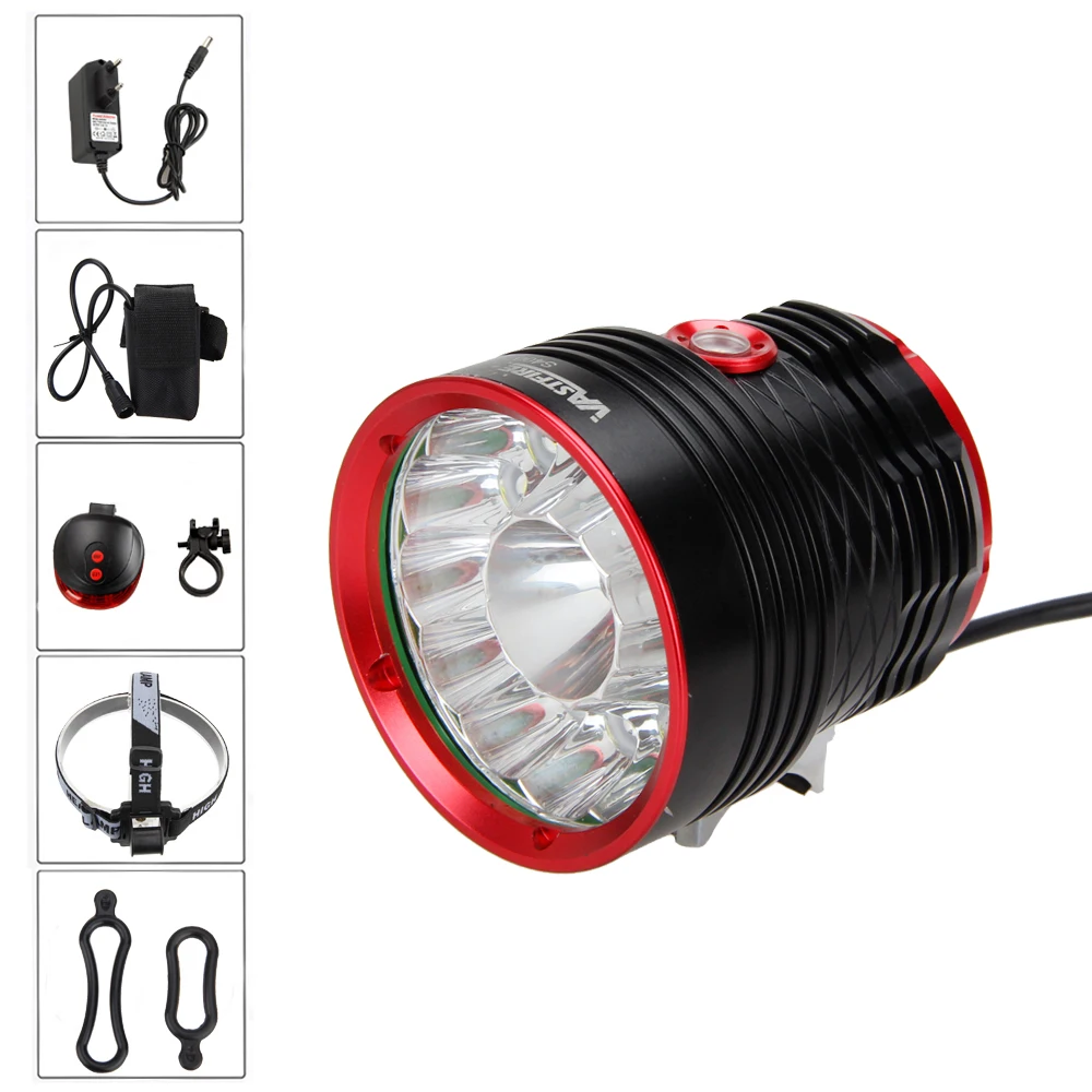 Waterproof Bike Lamp Torch 30000lm 14*T6 LED Front Bicycle Light