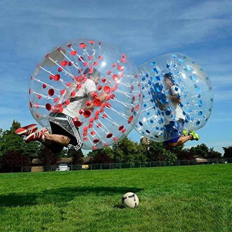 

Inflatable balls Free Shipping 1.0mm TPU Inflatable Zorb Ball 1.5m Bubble Soccer Ball Air Bumper Ball Bubble Football For Adults