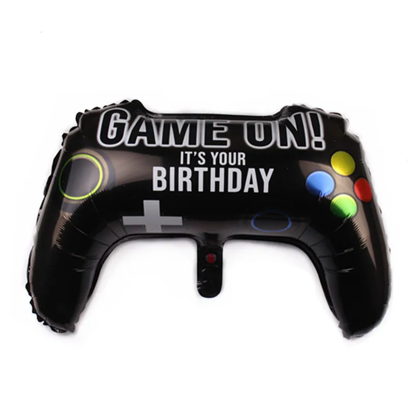 

Video Game Controller Gamepad Joystick Aluminum Foil Balloon Boys Birthday Party Decorations Toys For Kids Globos Game Balloons