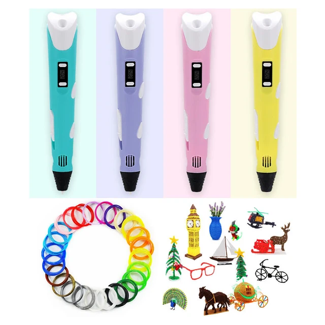 Special Offers 3D Magic Print Pen LED Screen DIY Stereo Drawing Printer 3D Printing Pen ABS/PLA Filament Kids Child Gift Birthday Creative Toy 