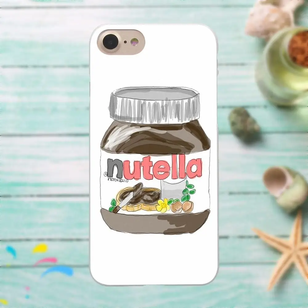 Шоколадная еда Tumblr Nutella милые для Samsung Galaxy A3 A5 A7 J1 J2 J3 J5 J7 2015 2016 2017 мягкие лучшие