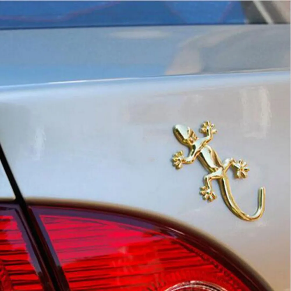 Cool-Auto-Sticker-3D-Lizard-Gecko-Die-Cut-Gold-Silver-Decal-Bumper-Sticker-For-Windows-Cars (2)