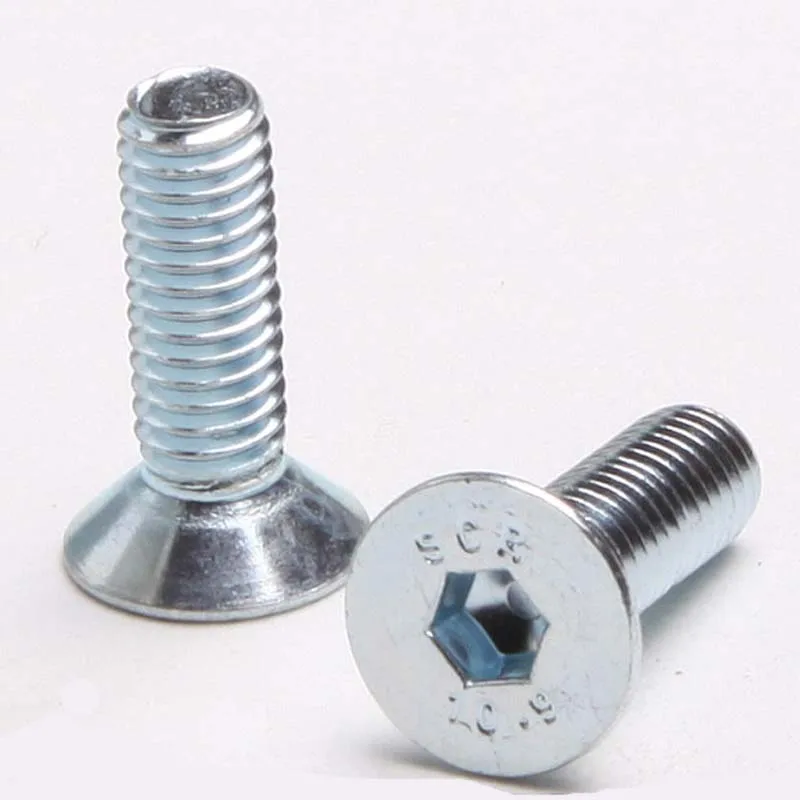 DIN8879 10.9 Countersunk Head Inner Six Angle Bolt Galvanized Flat