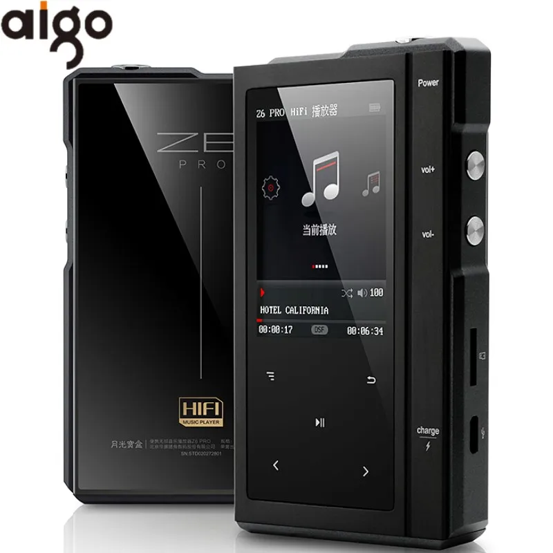 Moonlight AIGO Z6PRO Hard DSD256 MP3 Player ES90018Q2C DAC Hifi Music ...