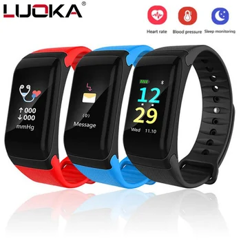 

Waterproof Fitness Tracker Color Screen Sport Smart Bracelet Call Reminder Step Pulse Heart Rate Monitor With Pk fitbits miband2