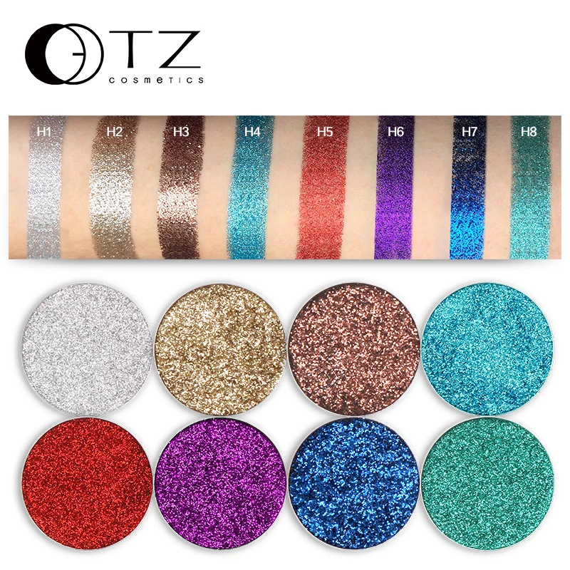 Pressed Glitter Eye Shadow Bright Rainbow Single Gltter Eyeshadow Fill