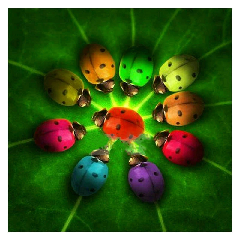 ArtBack-new-5d-diy-diamond-painting-flower-ladybug-3D-full-square-round-drill-animal-diamond-embroidery