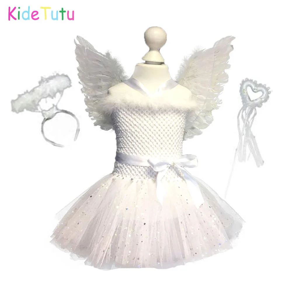 white tutu angel costume