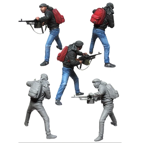 

1/35 Arabia self-de Military scene combination modern kit Figure soldiers GK Military theme Uncoated No colour