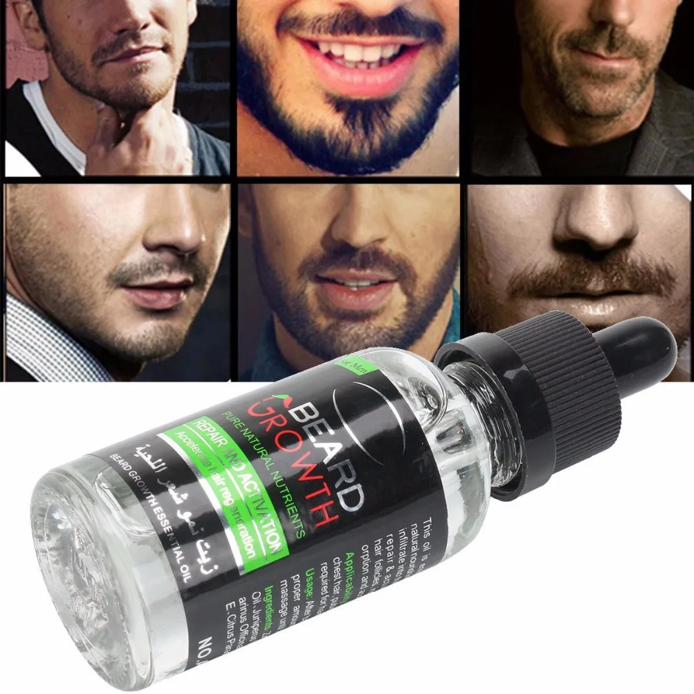 2pcs Natural Beard Essence Organic Mustache Oil Balsam Wax Beard