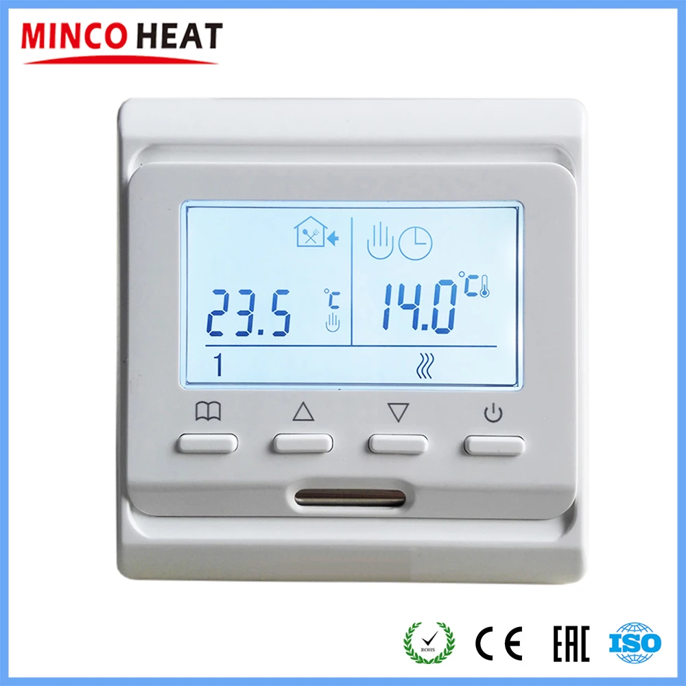 220V LCD программируемый Электрический цифровой подогрев пола комнатный воздушный термостат теплый пол контроллер (1 шт)