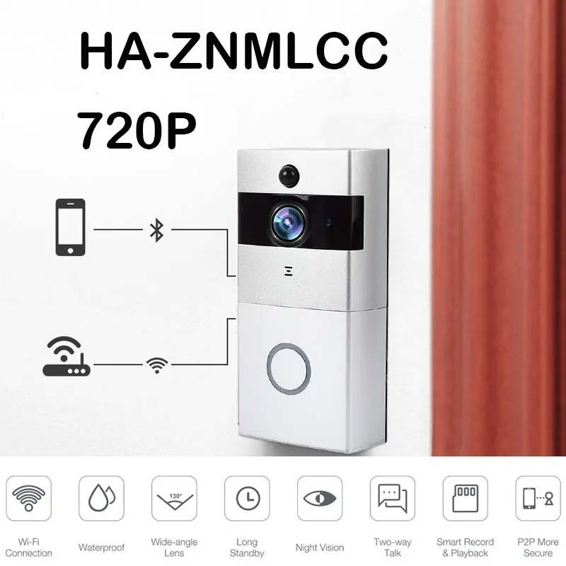 

giantree IP Video Intercom WIFI Visual Doorbell PIR Night Vision Doorbell DIY Protable 166 Degrees Phone Visual Doorbell