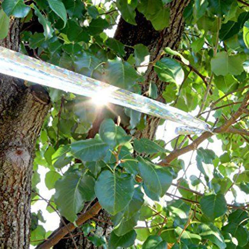 Светоотражающая лента для отпугивания птиц, Репеллент для отпугивания лисиц, голубей, лента для отпугивания, 90 м, 2,4 см, для борьбы с вредителями сада