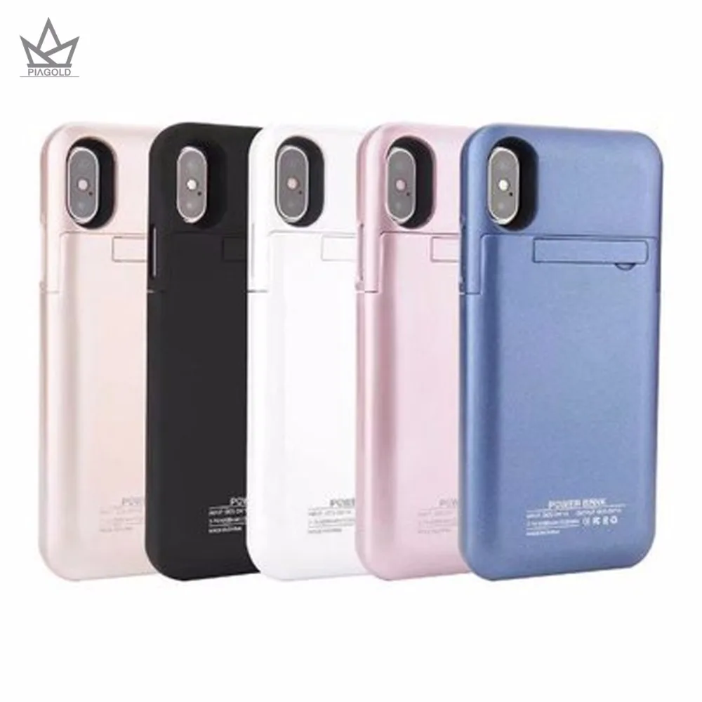 Goede PIAGOLD Draagbare Power Bank 4200 mAh Universele 18650 Externe Batterij Oplader Voor iphoneX case met batterij real 4200 mAh