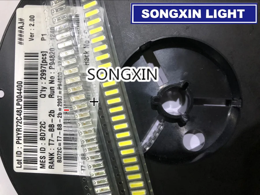 

For LG LED LCD Backlight TV Application LED Backlight 1W 6V 7020 Cool white LED LCD TV Backlight TV Application BD72C 500pcs
