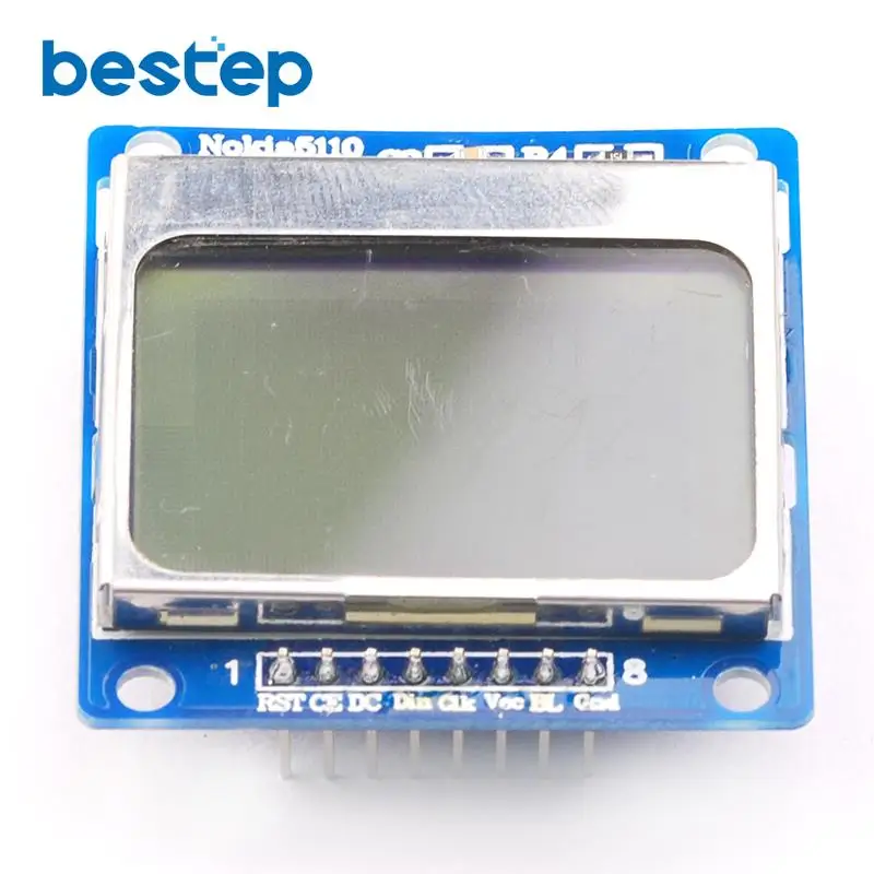 1.6 nokia 5110 lcd module w blue backlight for arduino factory