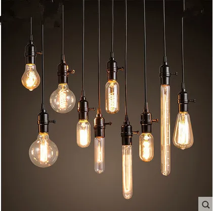 Loft Edison Retro Light Bulb Chandelier Bar Clothing Loft Edison Retro Light Bulb Chandelier Bar Clothing Lamp Coffee Restaurant Window Small Droplight