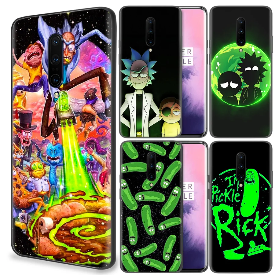 

Rick And Morty Cartoon Network Soft Rubber Case For OnePlus 7 Pro 6 6T 7Pro 5G Silicone Back Painted Pattern Cover