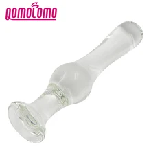 Qomolomo 15cm Anal plug Prostata massage Anal sex toys Glass butt plug Anal glass dildo toys Sex toys for men woman Anal beads