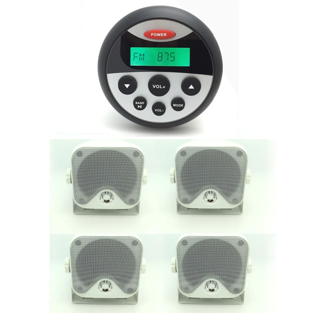 Waterproof Marine Radio Stereo SPA UTV ATV With Bluetooth for Tractor