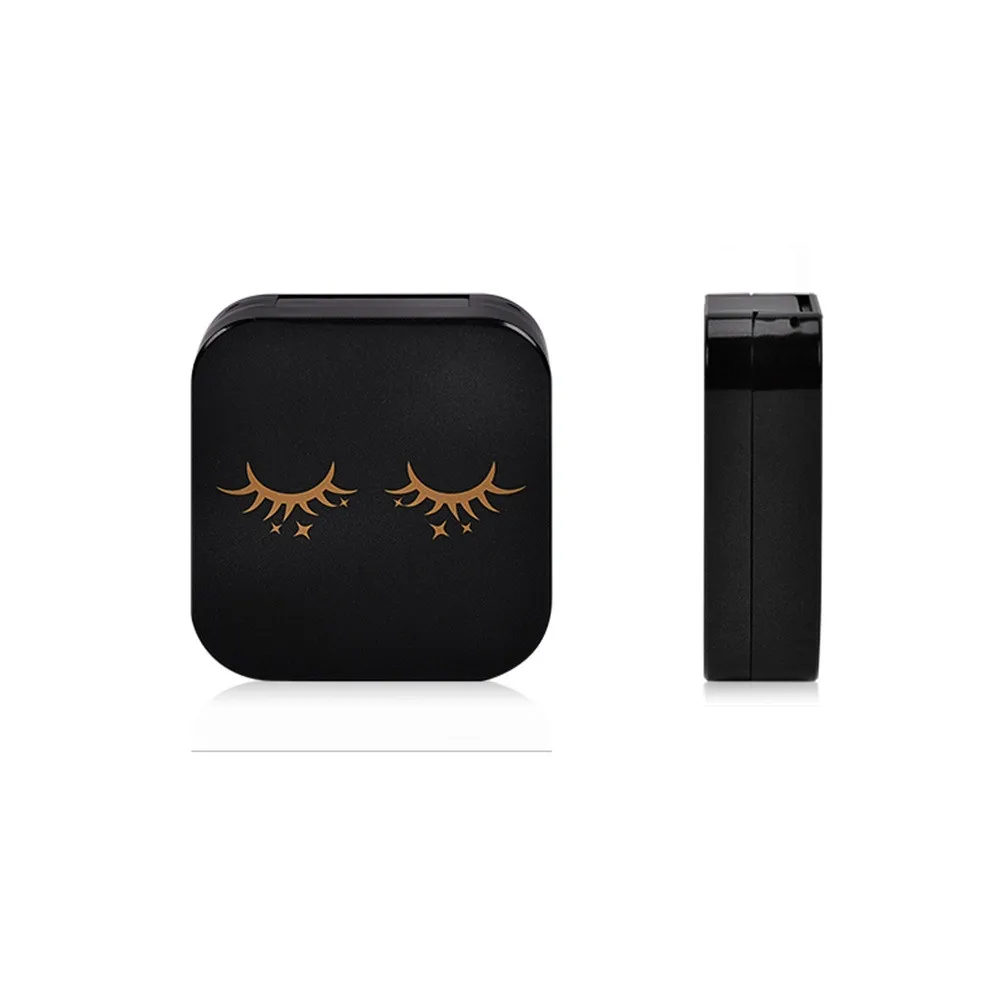 

New Arrival Acrylic Cute Empty Magnetic Eyelash Storage Box Makeup Cosmetic Mirror Case Organizer Makeup Tool Kits