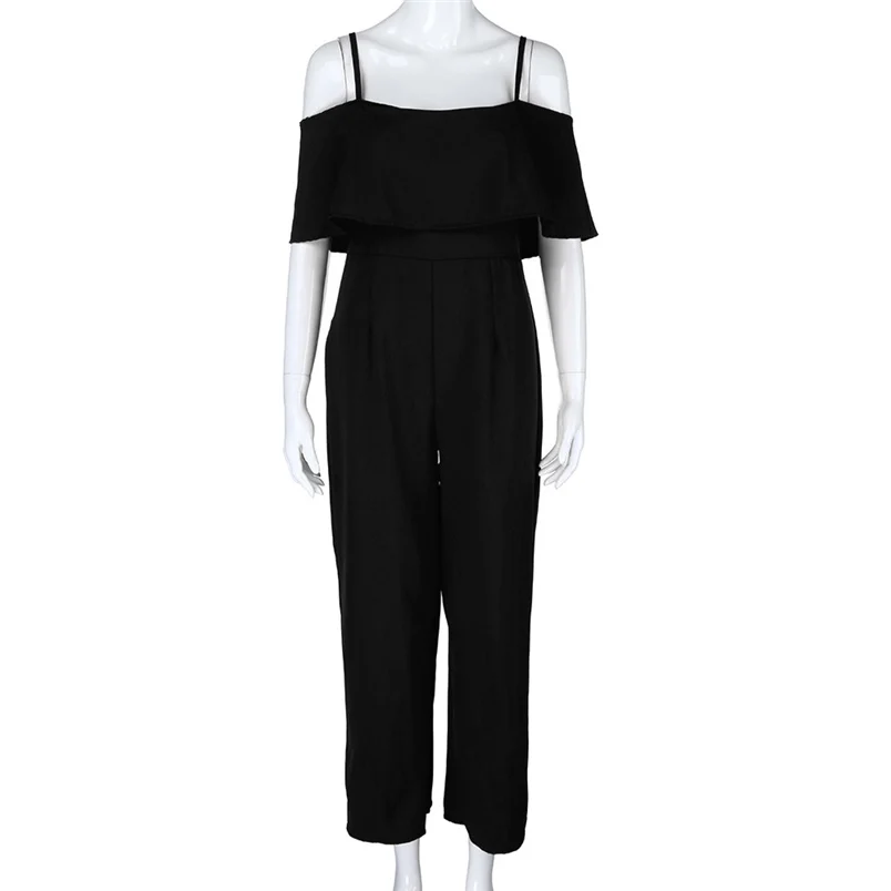 Jumpsuit Summer Women Long 2018 New Brand Hollow Out Bodysuits Sexy Clubwear Wide Legs Pants Elegant Jumpsuit combinai #J08 (21)