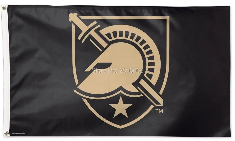 ARMY BLACK KNIGHTS WEST POINT flag Polyester grommets 3 x 5 Banner metal holes Flag-free shipping