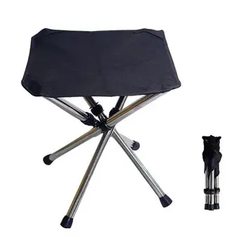 

Outdoor Telescopic Stool Outdoor Portable Stainless Steel Folding Chair Camping Beach Mini Stool Fishing Chair Folding Stool